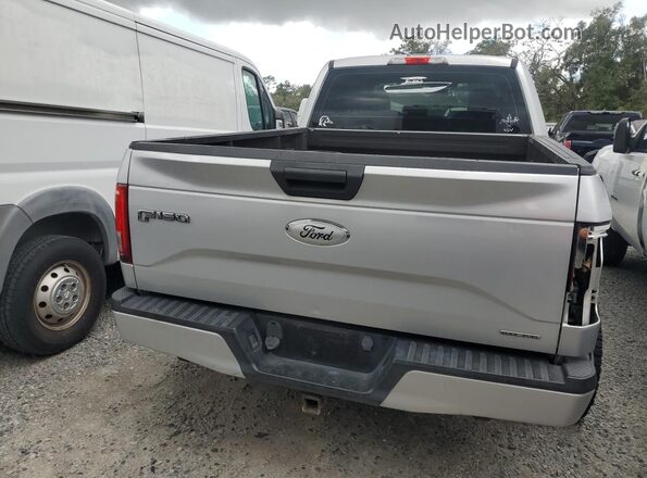 1FTEX1C87GFB20989 2016 FORD F150 Silver Vista trasera