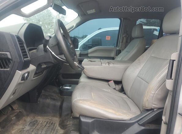 1FTEX1C87GFB20989 2016 FORD F150 Silver Vista interior delantera