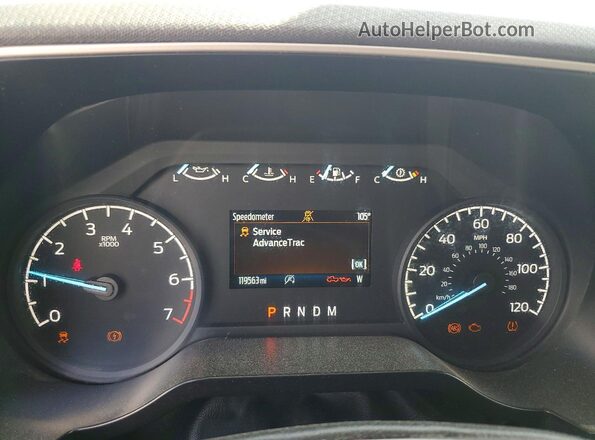 1FTEX1C8XMKE52069 2021 FORD F150 Белый Вид щитка приборов