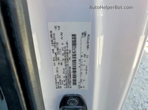 1FTEX1C8XMKE52069 2021 FORD F150 Белый Вид наклейки с VIN-кодом