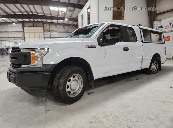 1FTEX1CB0JKF29524 2018 FORD F150 White Widok zestawu wskaźników