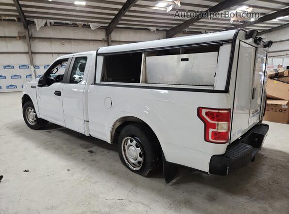 1FTEX1CB0JKF29524 2018 FORD F150 White Widok naklejki z numerem VIN