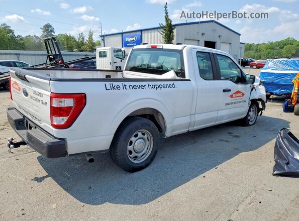 1FTEX1CB0MKD85137 2021 FORD F150 White Հետևի աջ