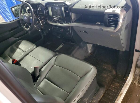 1FTEX1CB0NKE65457 2022 FORD F150 White Vista de los asientos traseros