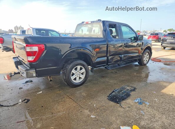 1FTEX1CB0NKF25446 2022 FORD F150 Черный Задняя правая четверть