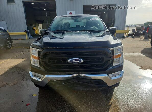 1FTEX1CB0NKF25446 2022 FORD F150 Черный Вид спереди