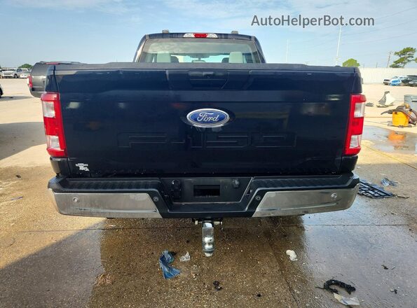1FTEX1CB0NKF25446 2022 FORD F150 Черный Вид сзади