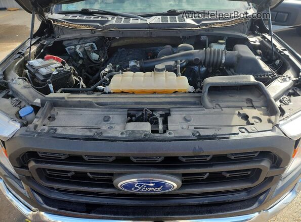 1FTEX1CB0NKF25446 2022 FORD F150 Черный Вид задней части салона