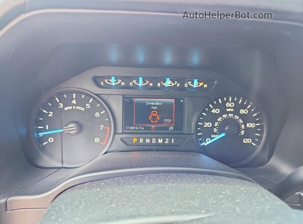 1FTEX1CB1JFE01494 2018 FORD F150 Gray Widok zestawu wskaźników