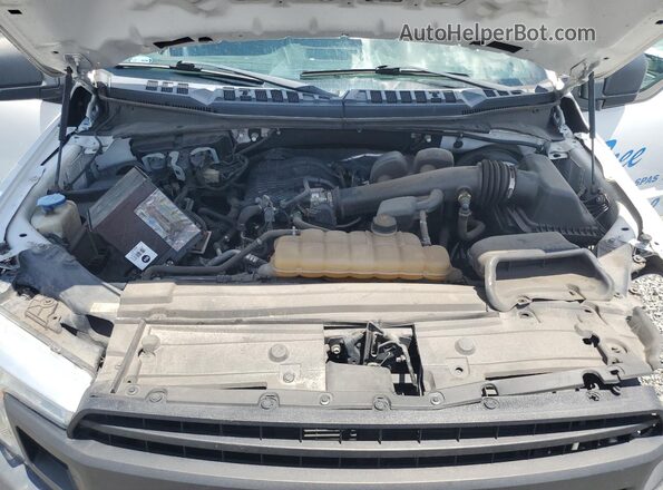 1FTEX1CB1JKF29743 2018 FORD F150 White უკანა სალონის ხედი