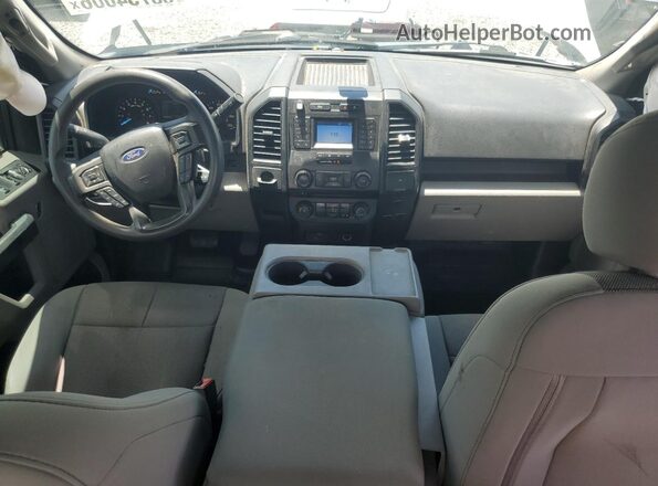 1FTEX1CB1JKF29743 2018 FORD F150 White წინა პანელის ხედი