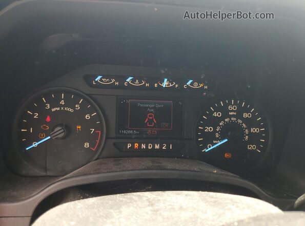 1FTEX1CB1JKF29743 2018 FORD F150 White ხელსაწყოთა პანელის ხედი