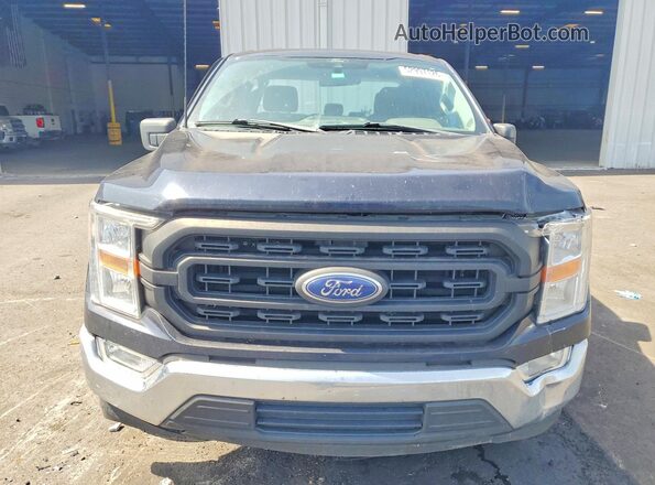 1FTEX1CB1MKE62923 2021 FORD F150 Blue Vista frontal