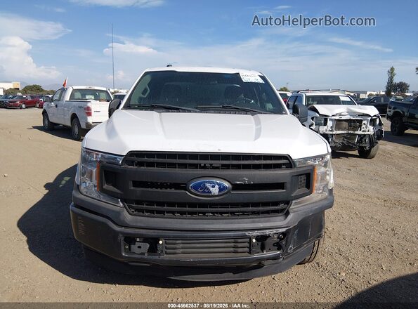 1FTEX1CB2JKF29749 2018 FORD F150 White Вид щитка приладів