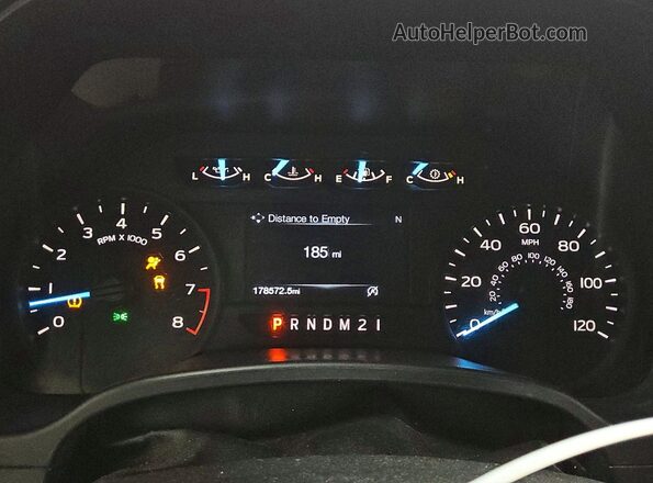 1FTEX1CB3JKE81792 2018 FORD F150 Белый Вид щитка приборов
