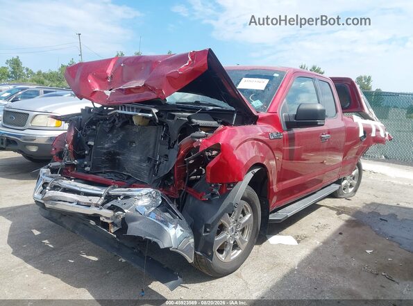 1FTEX1CB3KKC47234 2019 FORD F150 Red Առջևի ձախ երեք քառորդ տեսարան