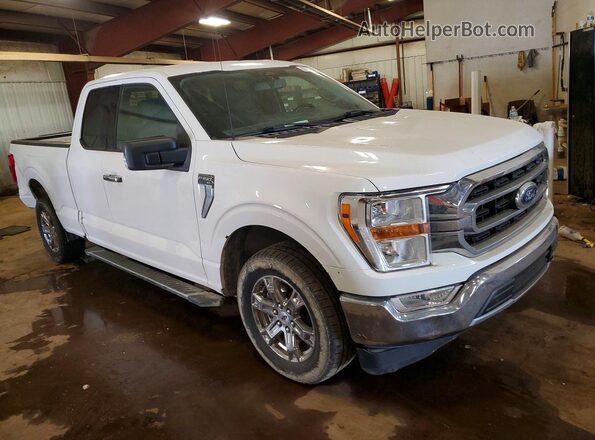 1FTEX1CB4MKD72746 2021 FORD F150 Белый Передняя правая четверть
