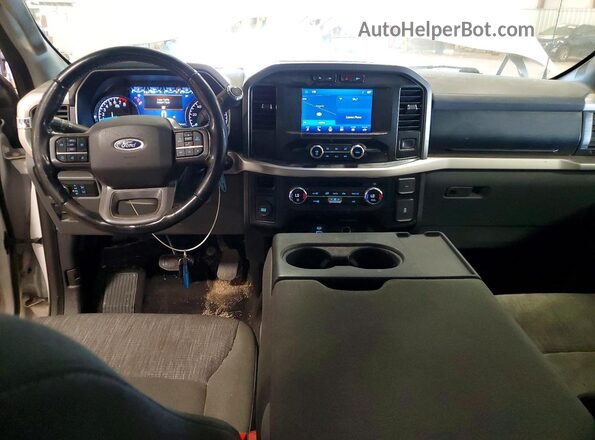 1FTEX1CB4MKD72746 2021 FORD F150 Белый Вид панели приборов