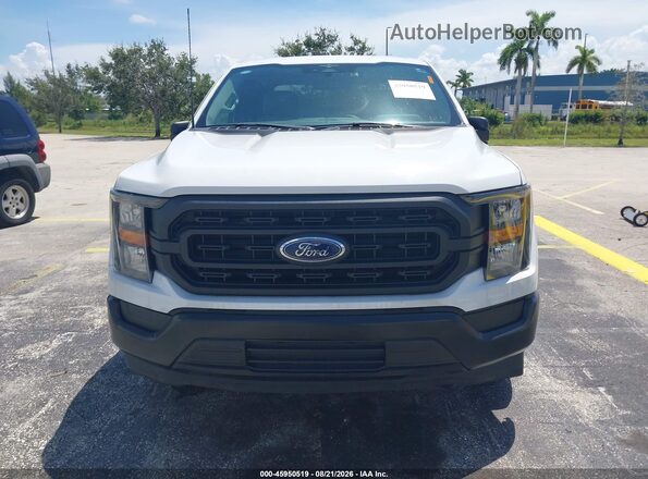 1FTEX1CB4PKD09053 2023 FORD F150 White ხელსაწყოთა პანელის ხედი