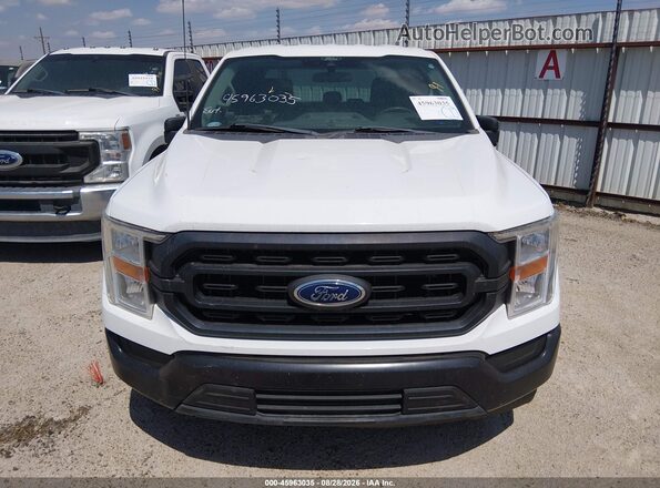1FTEX1CB5NKD33813 2022 FORD F150 White Widok z przodu