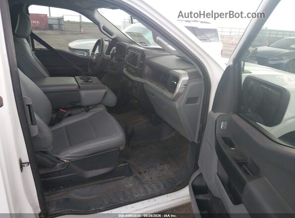 1FTEX1CB5NKD33813 2022 FORD F150 White Widok wnętrza z przodu