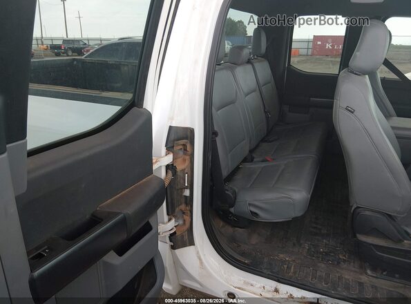 1FTEX1CB5NKD33813 2022 FORD F150 White Widok naklejki z numerem VIN