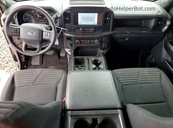 1FTEX1CB5NKD50000 2022 FORD F150 Gray Առջևի վահանակի տեսք