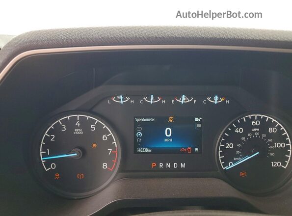 1FTEX1CB5NKD50000 2022 FORD F150 Gray Սարքավորումների վահանակի տեսք