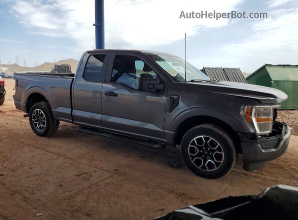 1FTEX1CB5NKD50000 2022 FORD F150 Gray Առջևի աջ