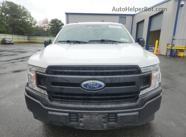 1FTEX1CB6JKD59380 2018 FORD F150 White VIN կոդի պիտակի տեսք