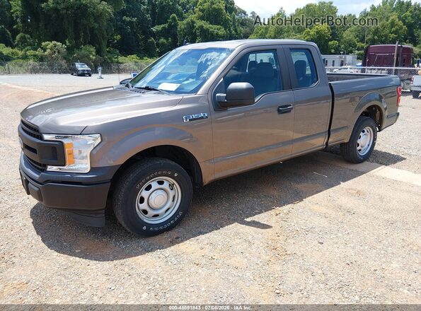 1FTEX1CB6LKD68406 2020 FORD F150 Gray Առջևի ձախ երեք քառորդ տեսարան