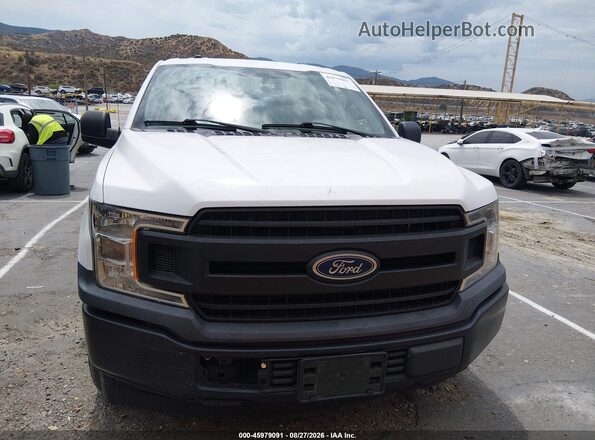 1FTEX1CB7JKF29780 2018 FORD F150 White Vista del cuadro de instrumentos