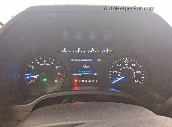 1FTEX1CB9JKG02972 2018 FORD F150 Silver Vista del cuadro de instrumentos