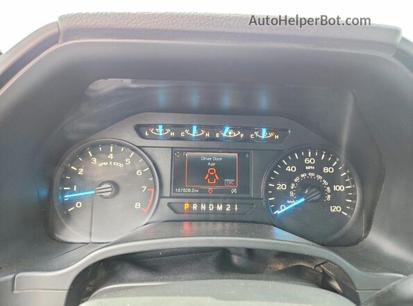 1FTEX1CB9KKD13334 2019 FORD F150 White ხელსაწყოთა პანელის ხედი