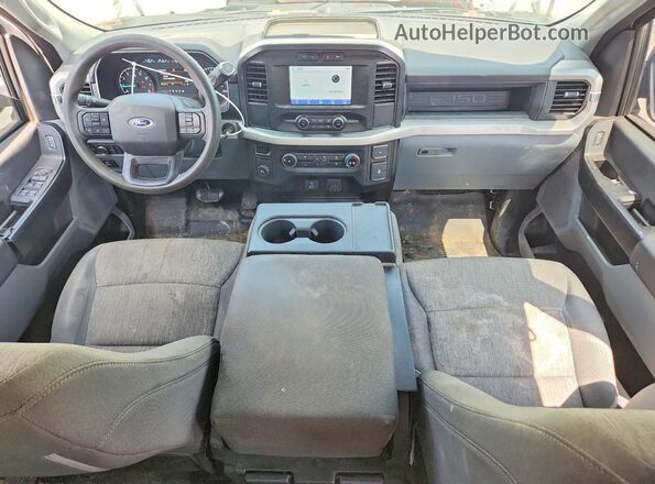 1FTEX1CB9NKE64484 2022 FORD F150 White Вид панелі приладів