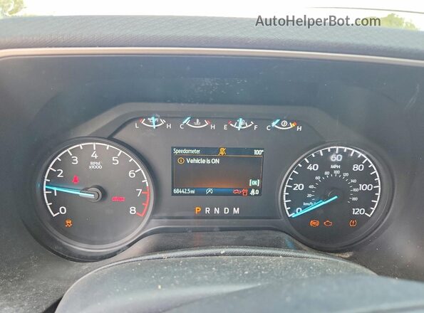 1FTEX1CB9NKE64484 2022 FORD F150 White Вид щитка приладів