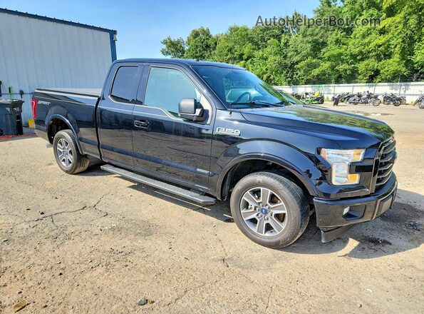 1FTEX1CF1HKE55527 2017 FORD F150 Black წინა მარჯვენა