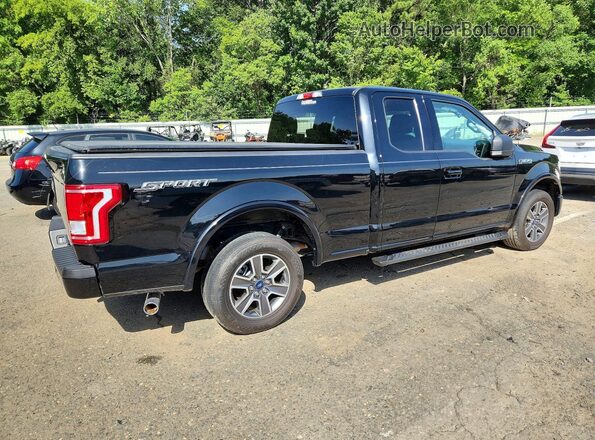 1FTEX1CF1HKE55527 2017 FORD F150 Black უკანა მარჯვენა