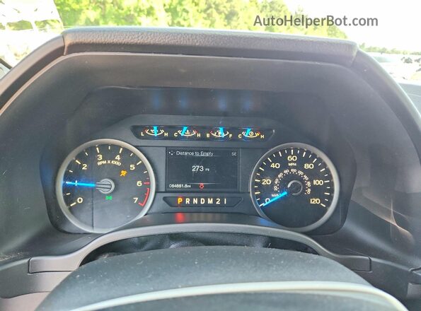 1FTEX1CF1HKE55527 2017 FORD F150 Black ხელსაწყოთა პანელის ხედი