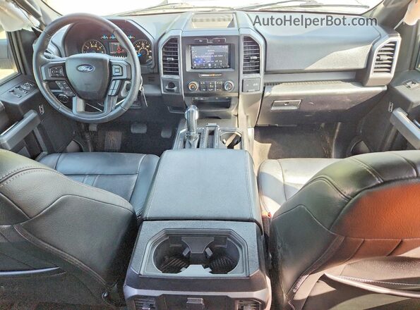 1FTEX1CF1HKE55527 2017 FORD F150 Black წინა პანელის ხედი
