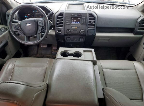 1FTEX1CF1HKE55690 2017 FORD F150 White Widok deski rozdzielczej