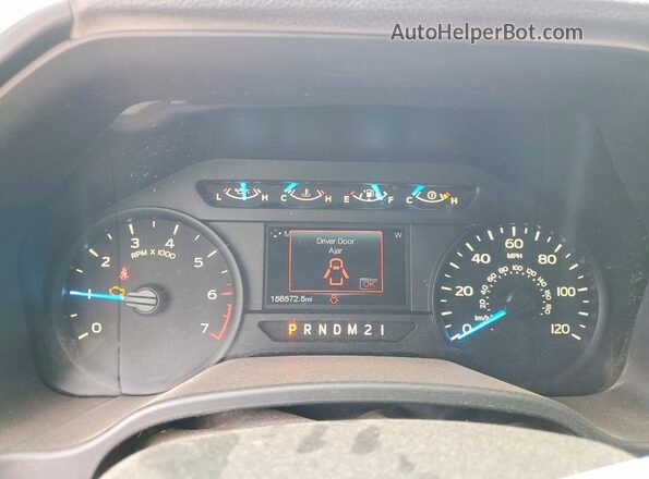 1FTEX1CF1HKE55690 2017 FORD F150 White Widok zestawu wskaźników