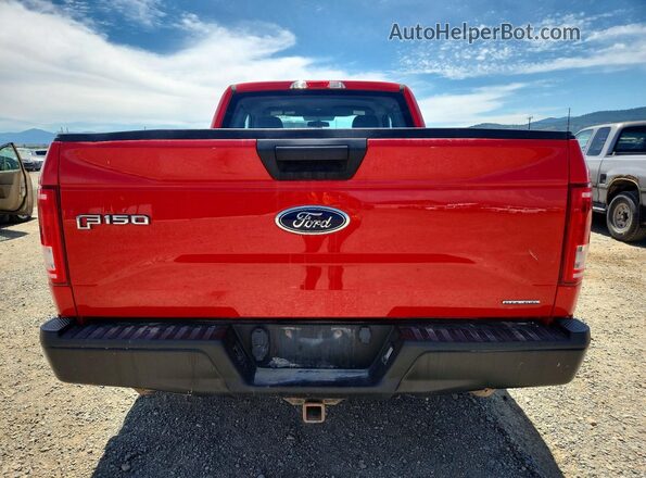 1FTEX1CF3GFB30210 2016 FORD F150 Красный Вид сзади