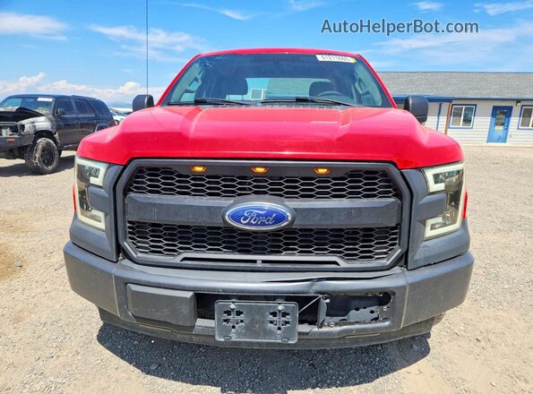 1FTEX1CF3GFB30210 2016 FORD F150 Красный Вид спереди