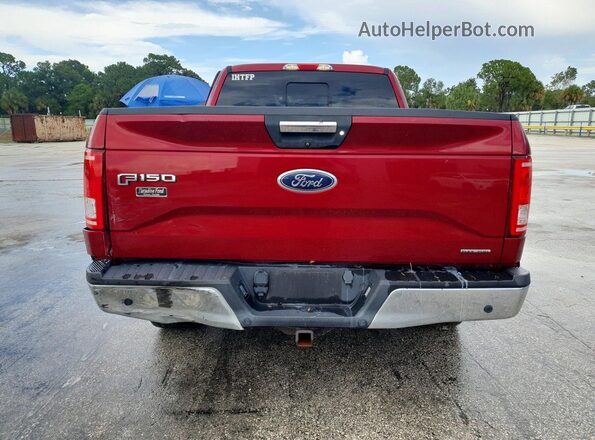 1FTEX1CF5GFC97281 2016 FORD F150 Red Rear view