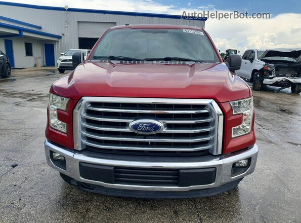 1FTEX1CF5GFC97281 2016 FORD F150 Red Front view