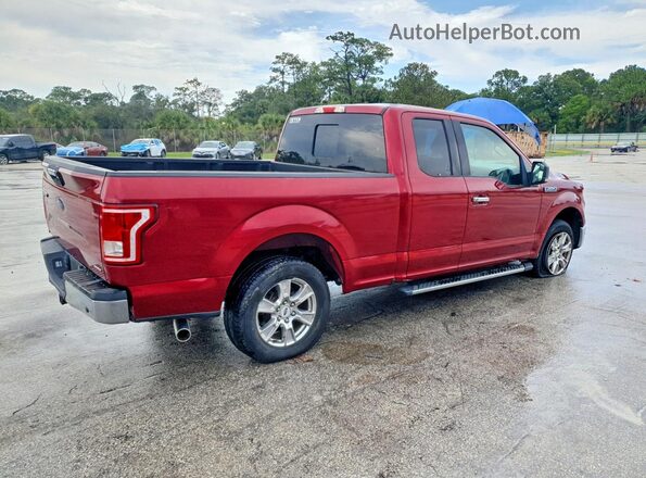 1FTEX1CF5GFC97281 2016 FORD F150 Red Rear right