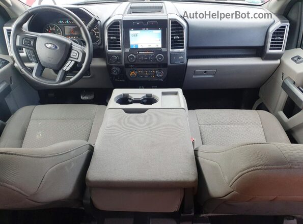 1FTEX1CF5GFC97281 2016 FORD F150 Red Dashboard view