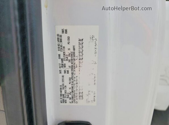 1FTEX1CF6HFB30574 2017 FORD F150 Белый Вид подкапотного пространства