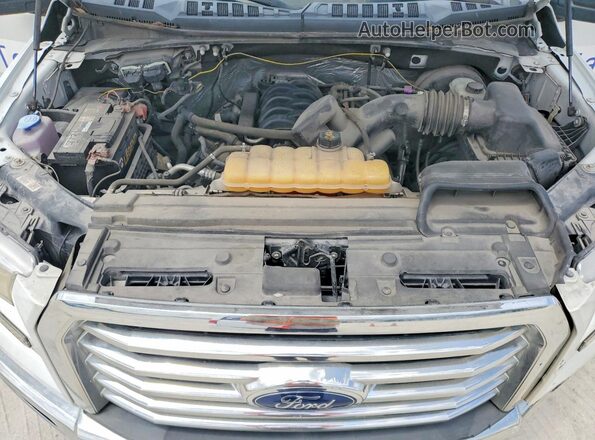 1FTEX1CF6HFB30574 2017 FORD F150 Белый Вид задней части салона